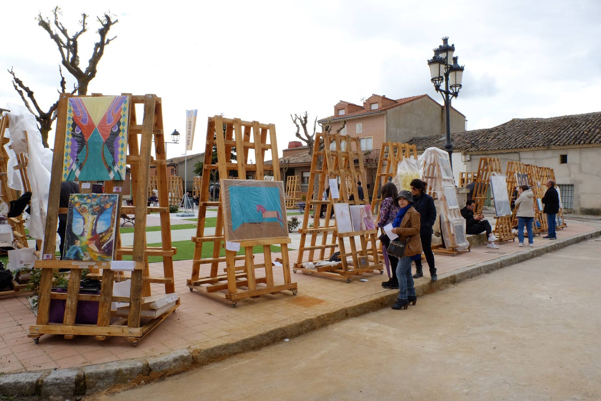 Feria de arte en Villalar