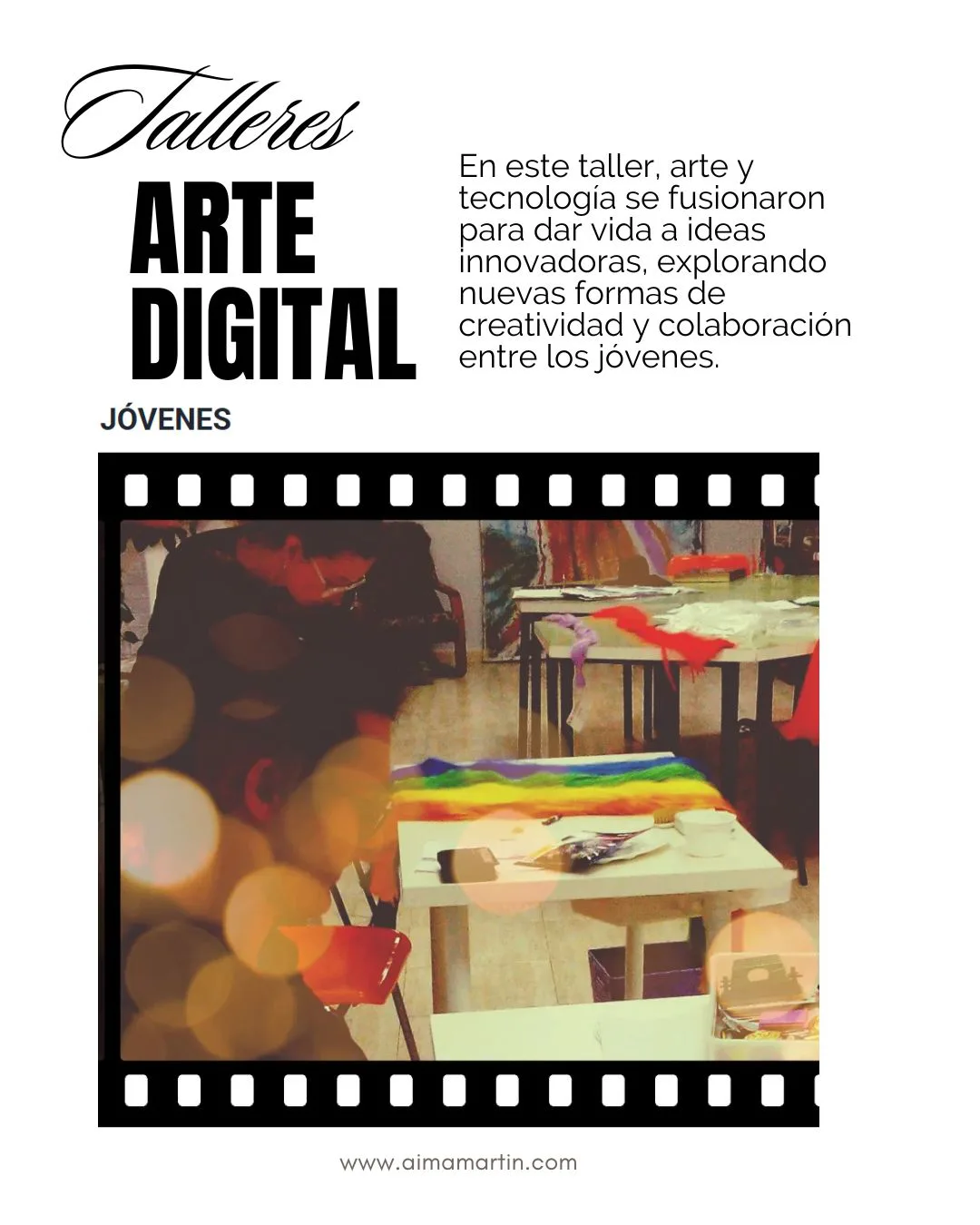 Taller juvenil creado juntos un proyecto digital donde arte y tecnología se fusionaron para dar forma a la creatividad del futuro.
