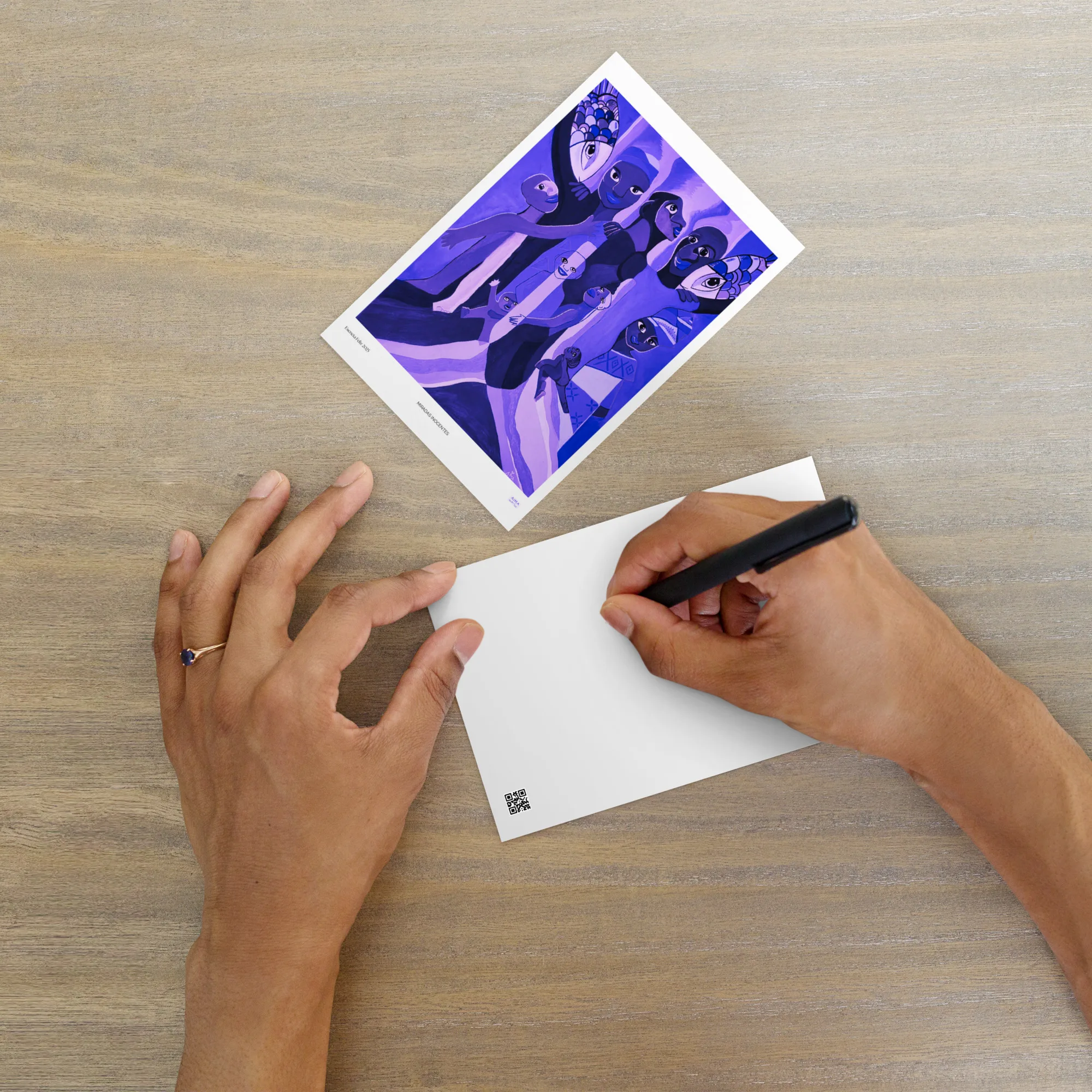 Miradas Inocentes Postal