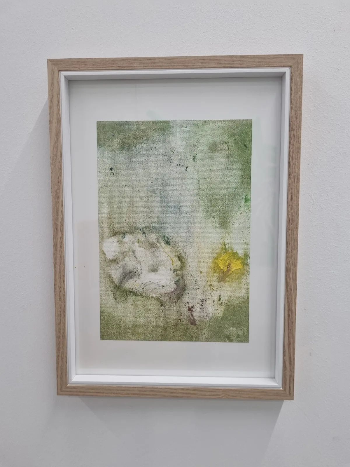 Serie Hablando de las hojas pintura con pigmentos naturales de Aima Martín